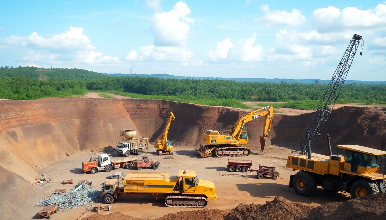 Mining operations in Mazaruni